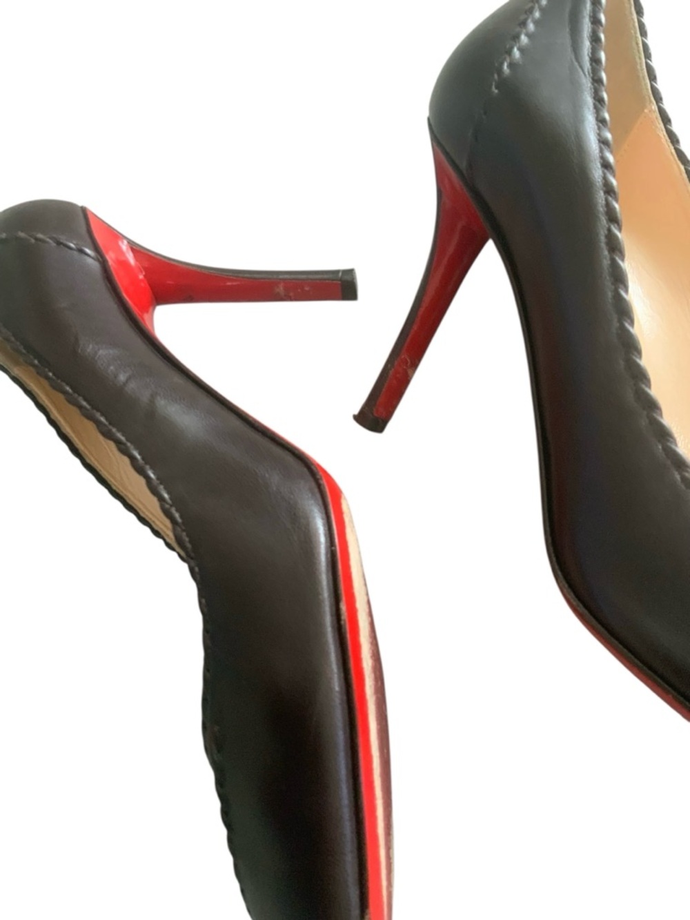 Christian Louboutin Marpelissimo Leather Pump Heels Size 37.5 - Picture 5 of 5